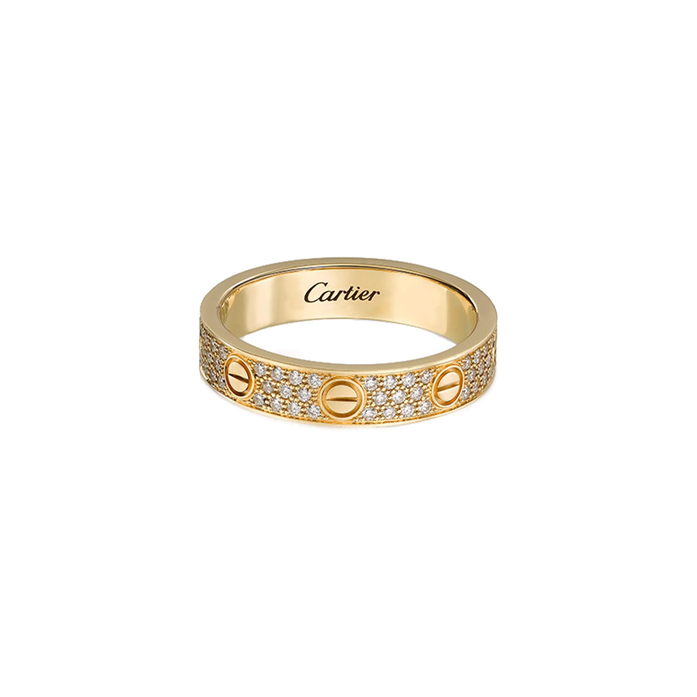 CARTIER  LOVE WEDDING BAND, DIAMOND-PAVED B4083300